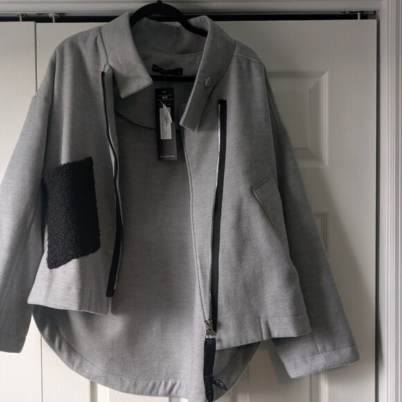 Michael Tyler Jackets & Blazers - NWT womens Michael Tyler Collection LS Jacket Gray Large 24F5779